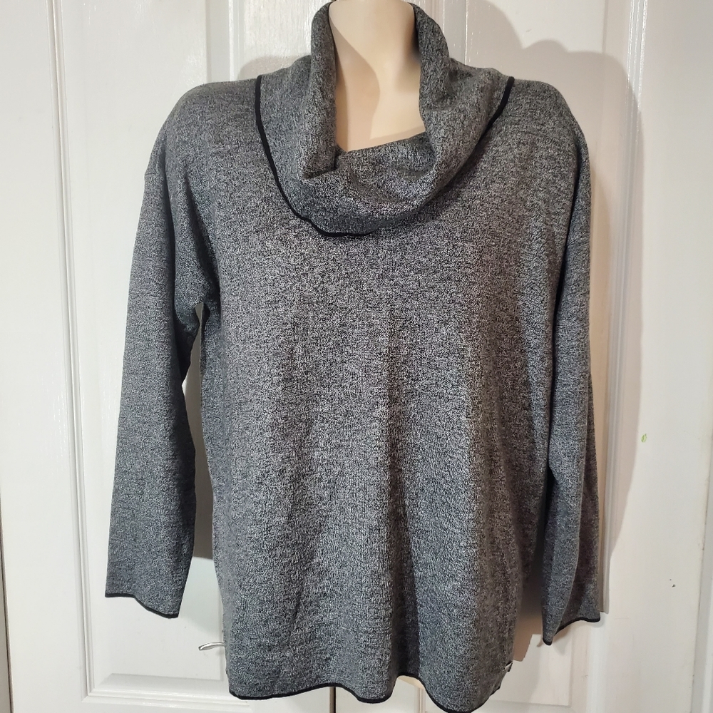 Calvin Klein Gray Cowl Neck knit Sweater